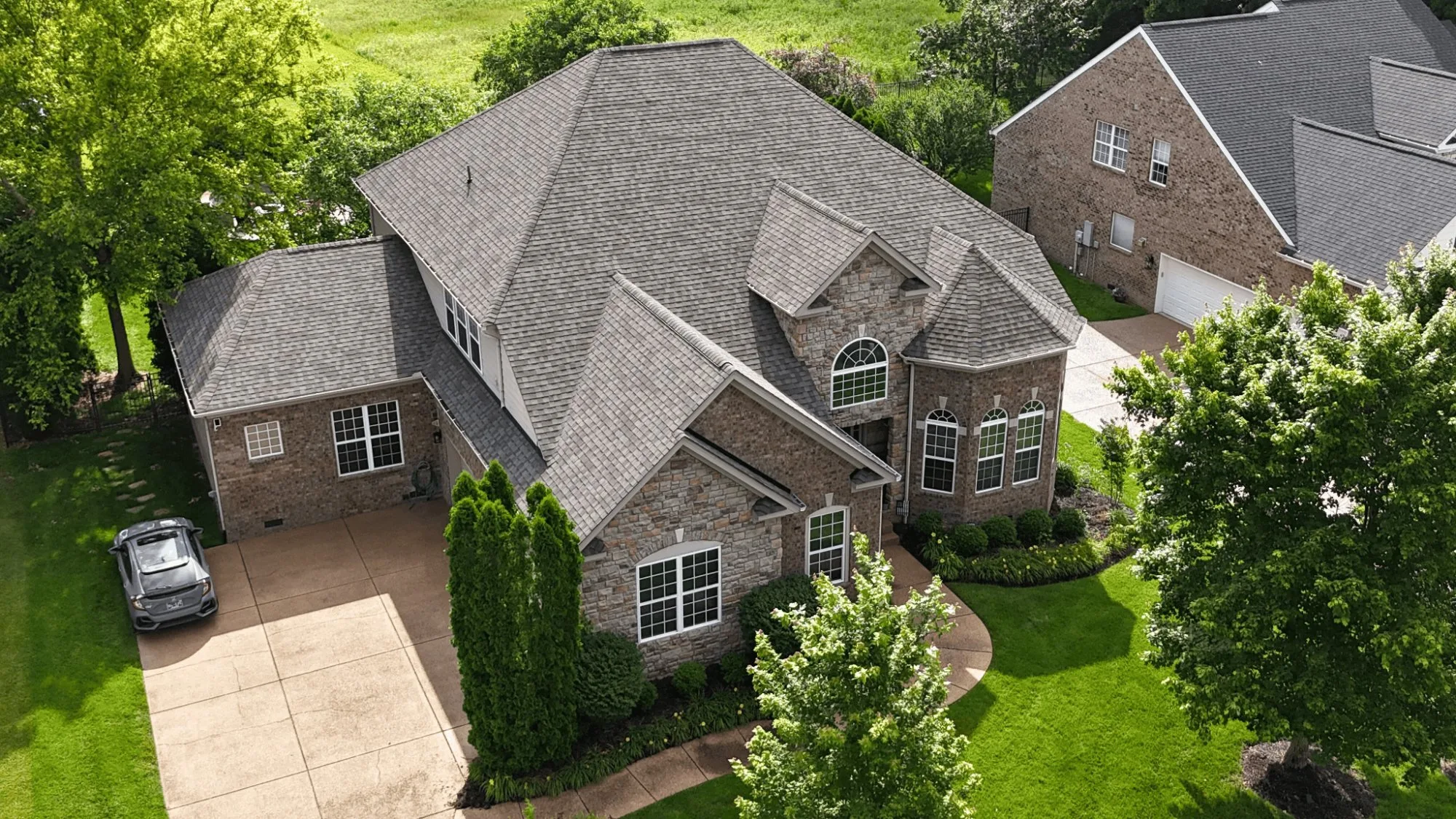 Proper roof installation on premium home