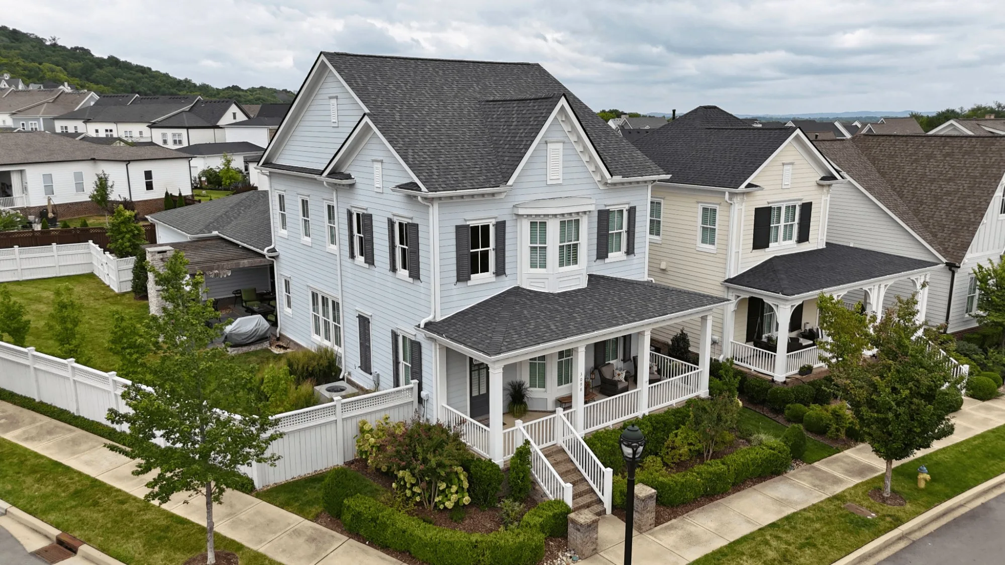 Roofing contractor inspection on residential home